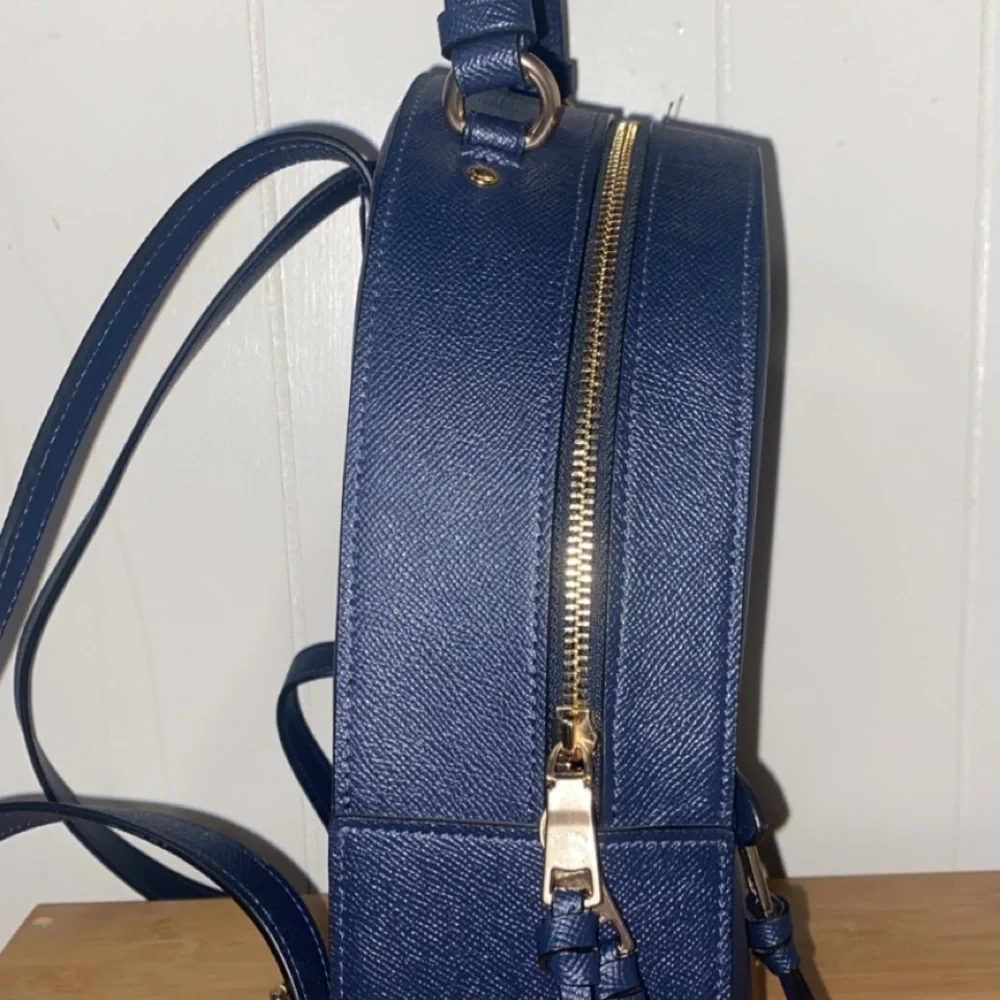 COACH navy blue mini back pack (like new) - Picture 7 of 7